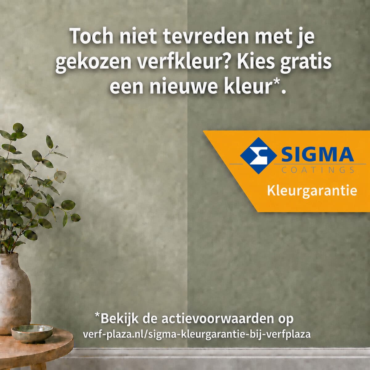 Sigma Kleurgarantie bij Verfplaza