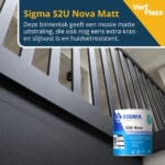 Sigma S2U Nova Matt matte uitstraling op trap