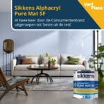 Sikkens Alphacryl Pure Mat SF beste uit de test