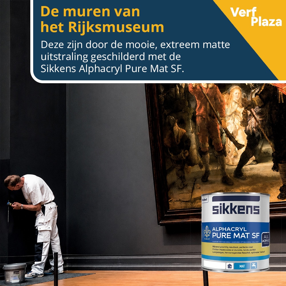 Sikkens Alphacryl Pure Mat SF in het Rijksmuseum