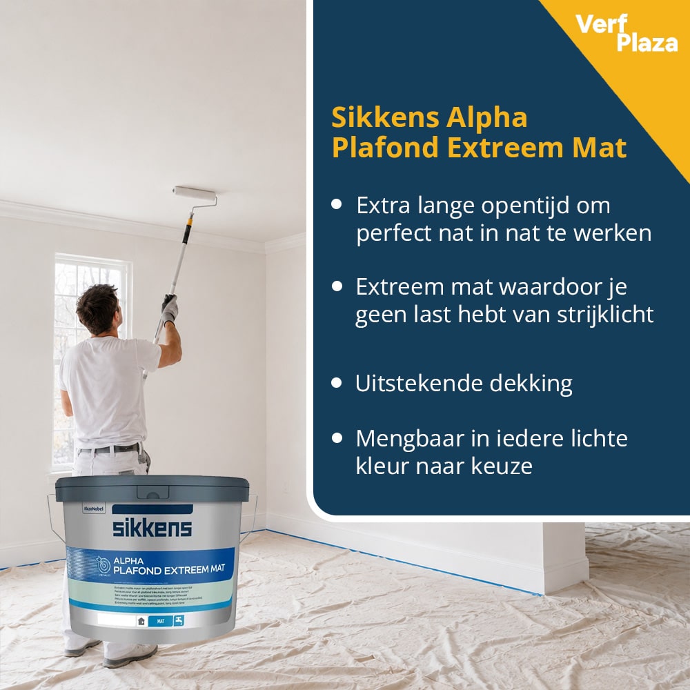Sikkens Alpha Plafond Extreem Mat Voordelen