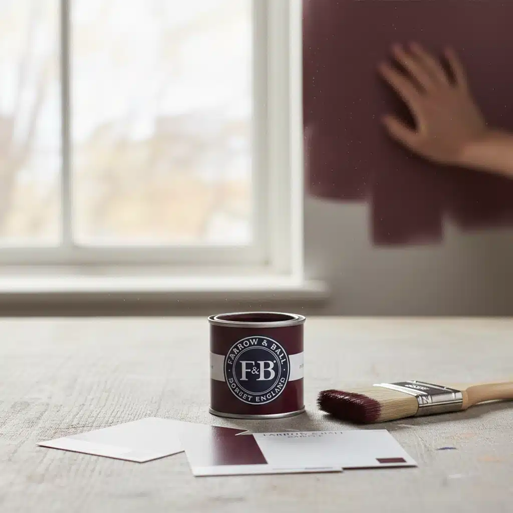 Farrow and Ball Sample pot voorbeeld