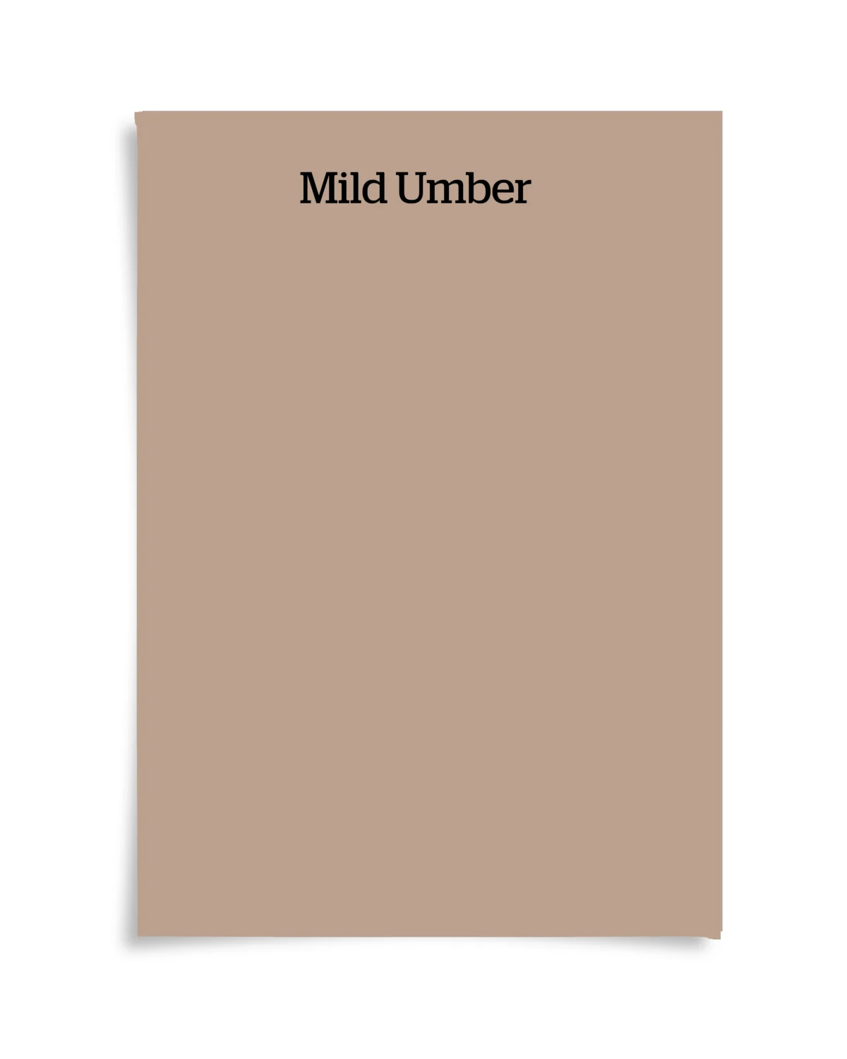 Mild umber kleur
