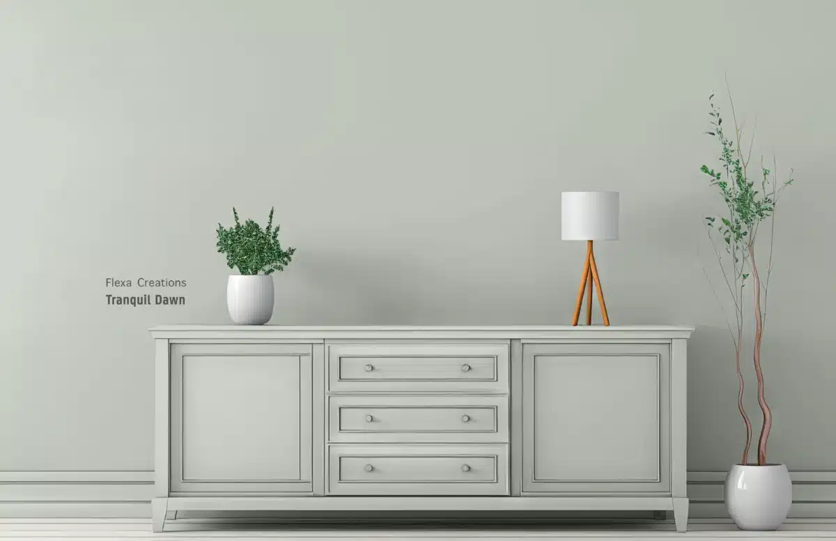 Tranquil Dawn voorbeeld muur en kast