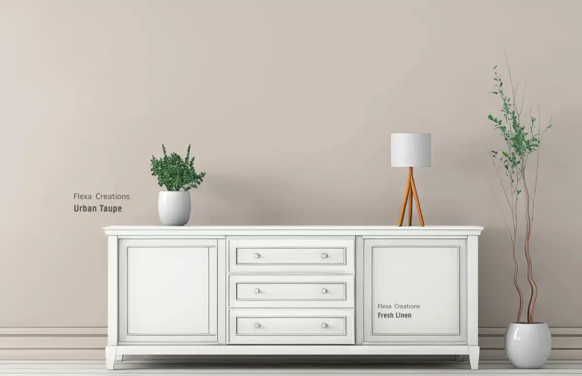 Urban Taupe met Fresh Linen