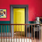 Little Green  Cape Red 279, Mid Azure Green 96, Trumpet 196