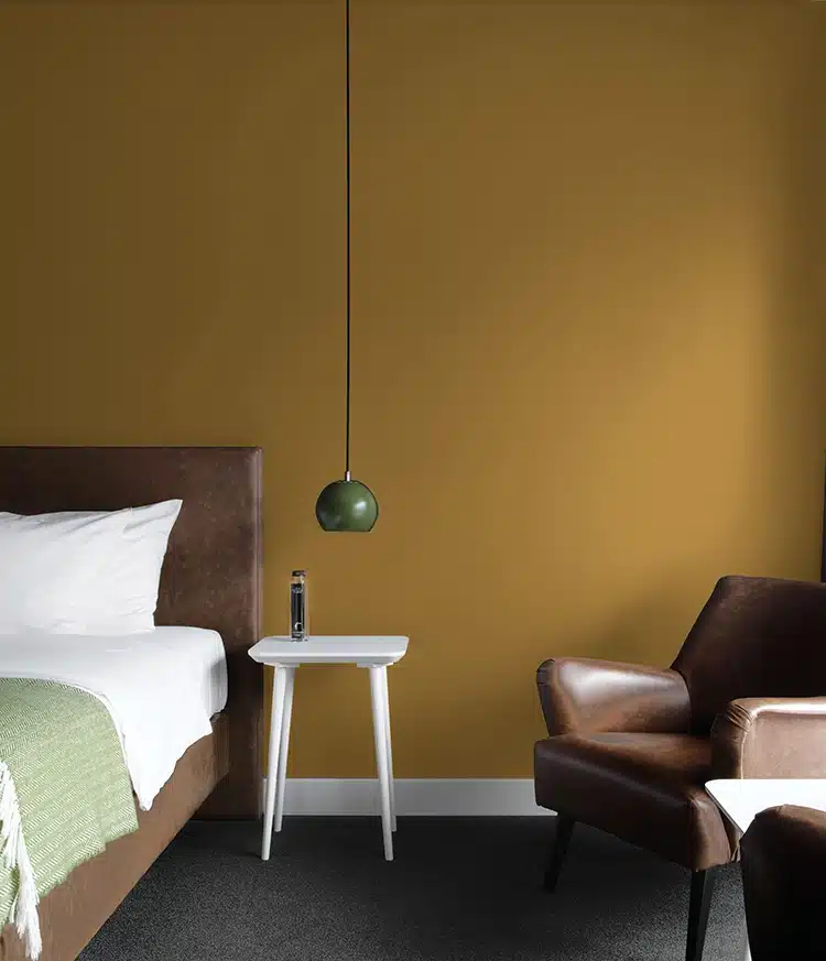 Kleur Modern Klassiek Amber in de slaapkamer