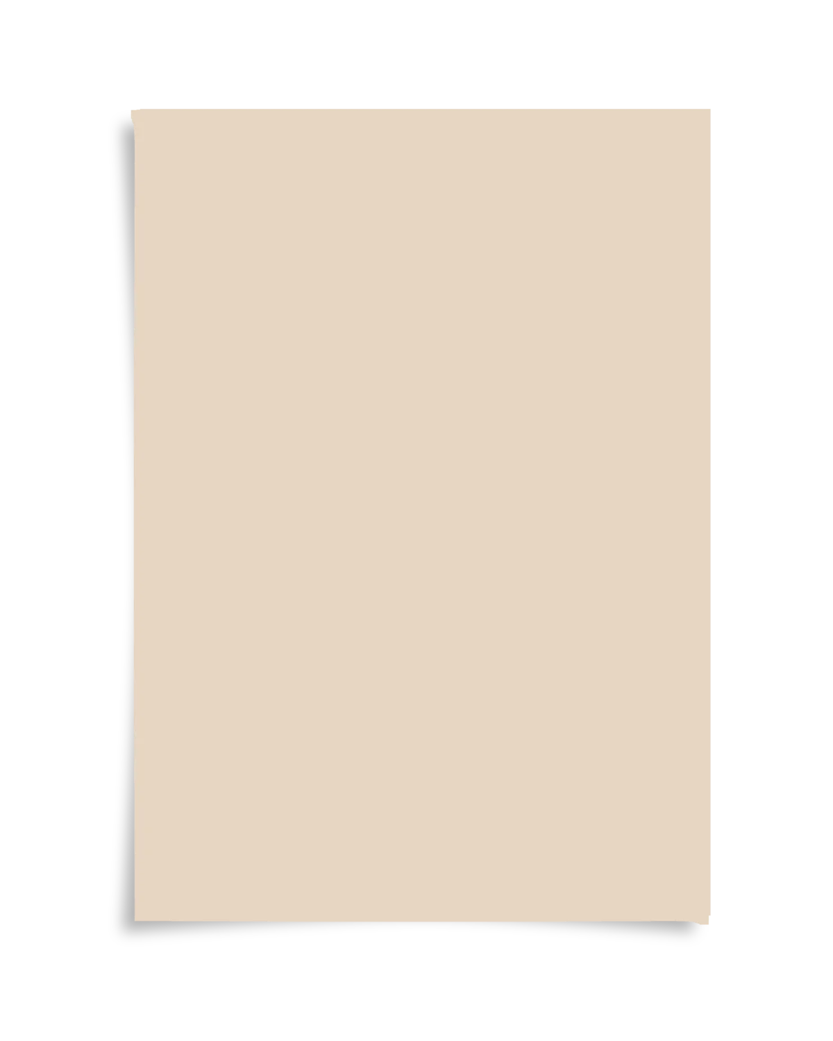 Gentle Umber kleurstaal A4