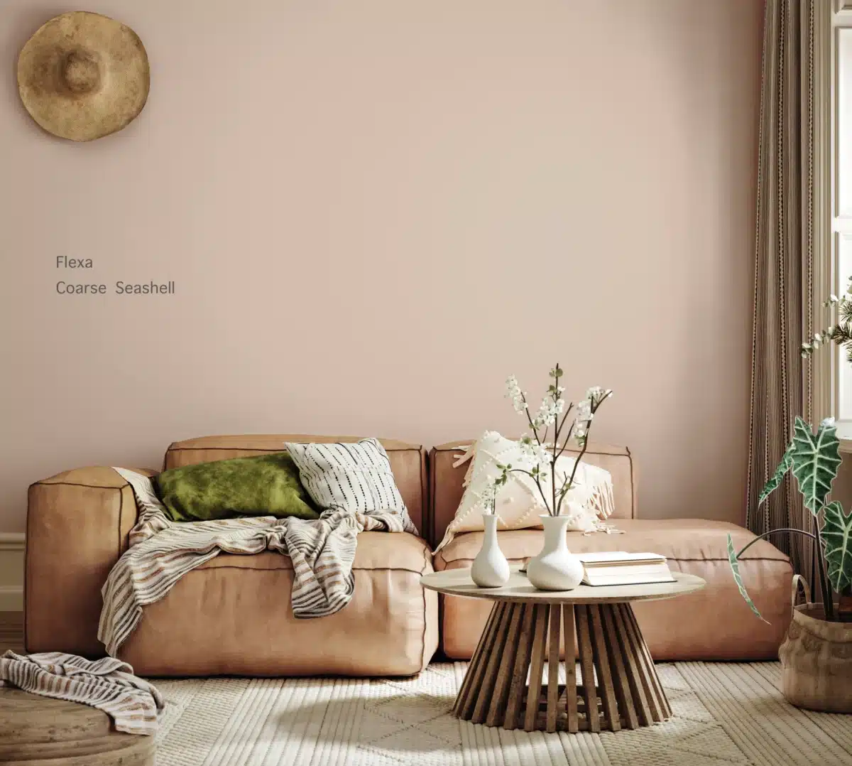 Flexa Coarse Seashell voorbeeld
