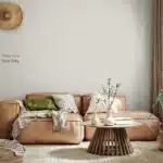 Flexa Pure Fine Grey voorbeeld op de muur