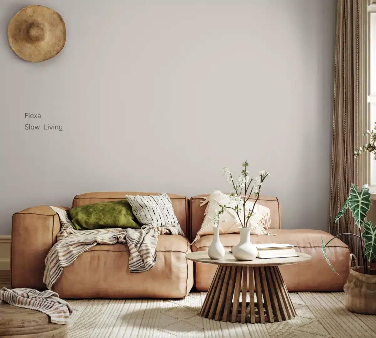 Flexa Slow Living kleur op de muur