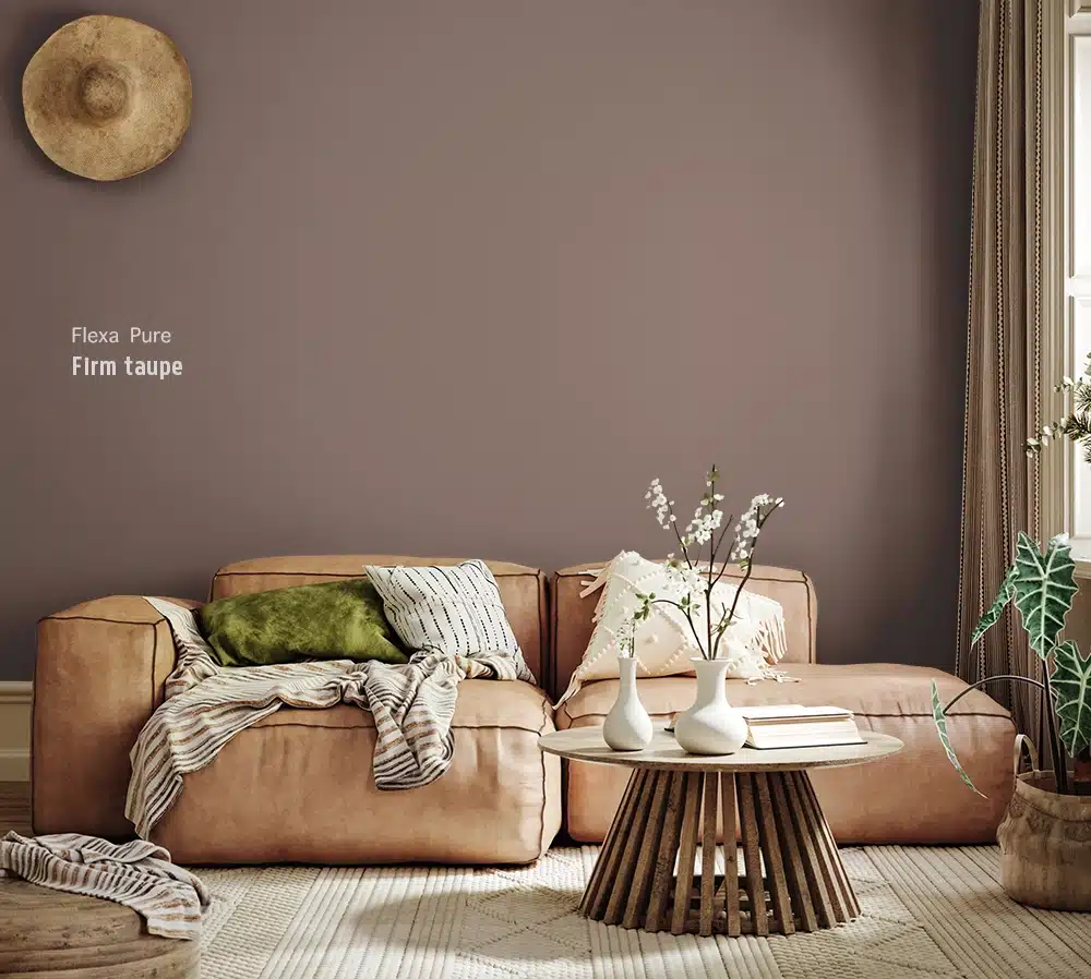firm taupe van Flexa Pure