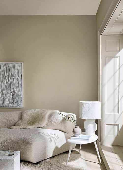 Neutrale kleuren in een woonkamer