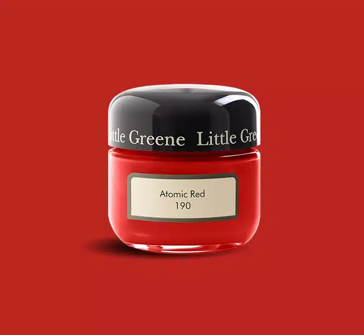 Atomic Red Little Greene kleurtester