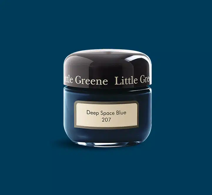 Deep Space Blue Little Greene kleurtester