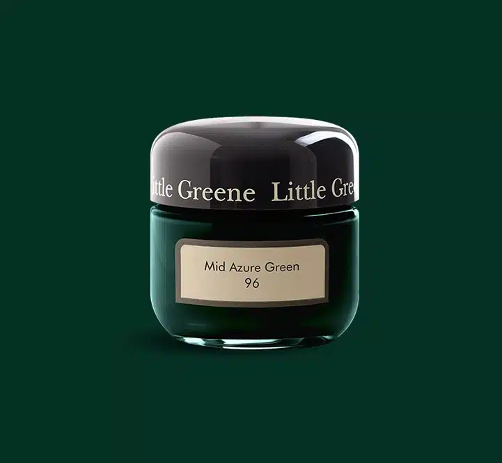 Mid Azure Green Little Greene kleurtester