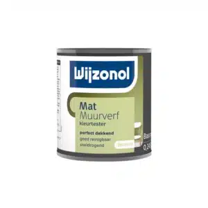 Wijzonol Muurverf Tester Mat 0,25 liter